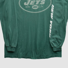 New York Jets NFL 2000s Long Sleeve T-Shirt - Green Vintage cheap