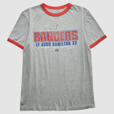 Texas Rangers Majestic 2010 T-Shirt Heather Gray Vintage