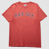 Boston Red Sox Majestic 2000s T-Shirt Red Vintage