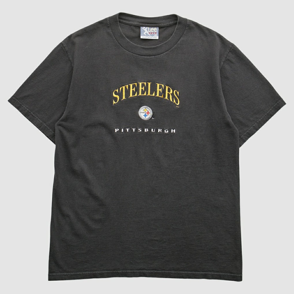 Pittsburgh Steelers Lee Apparel 90s T-Shirt - Black Vintage cheap