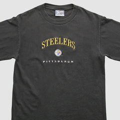Pittsburgh Steelers Lee Apparel 90s T-Shirt - Black Vintage cheap