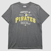 Pittsburgh Pirates Majestic 2000s T-Shirt Gray Vintage