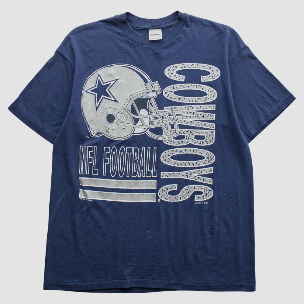 Dallas Cowboys Logo 7 1991 T-Shirt - Navy Vintage online