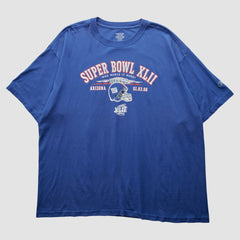 New York Giants Reebok 2008 T-Shirt - Blue Vintage on sale