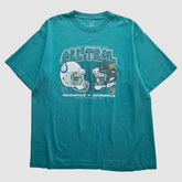 Indianapolis Colts vs. Jacksonville Jaguars Reebok 2007 T-Shirt - Teal Vintage for sale