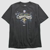 New Orleans Saints Reebok 2009 T-Shirt - Black Vintage for sale