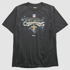 New Orleans Saints Reebok 2009 T-Shirt - Black Vintage for sale