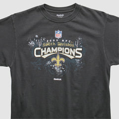New Orleans Saints Reebok 2009 T-Shirt - Black Vintage for sale