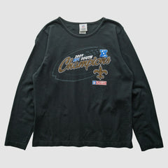 New Orleans Saints NFL 2009 T-Shirt - Black Vintage sale