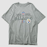 Pittsburgh Steelers 2005 T-Shirt - Gray Vintage on sale