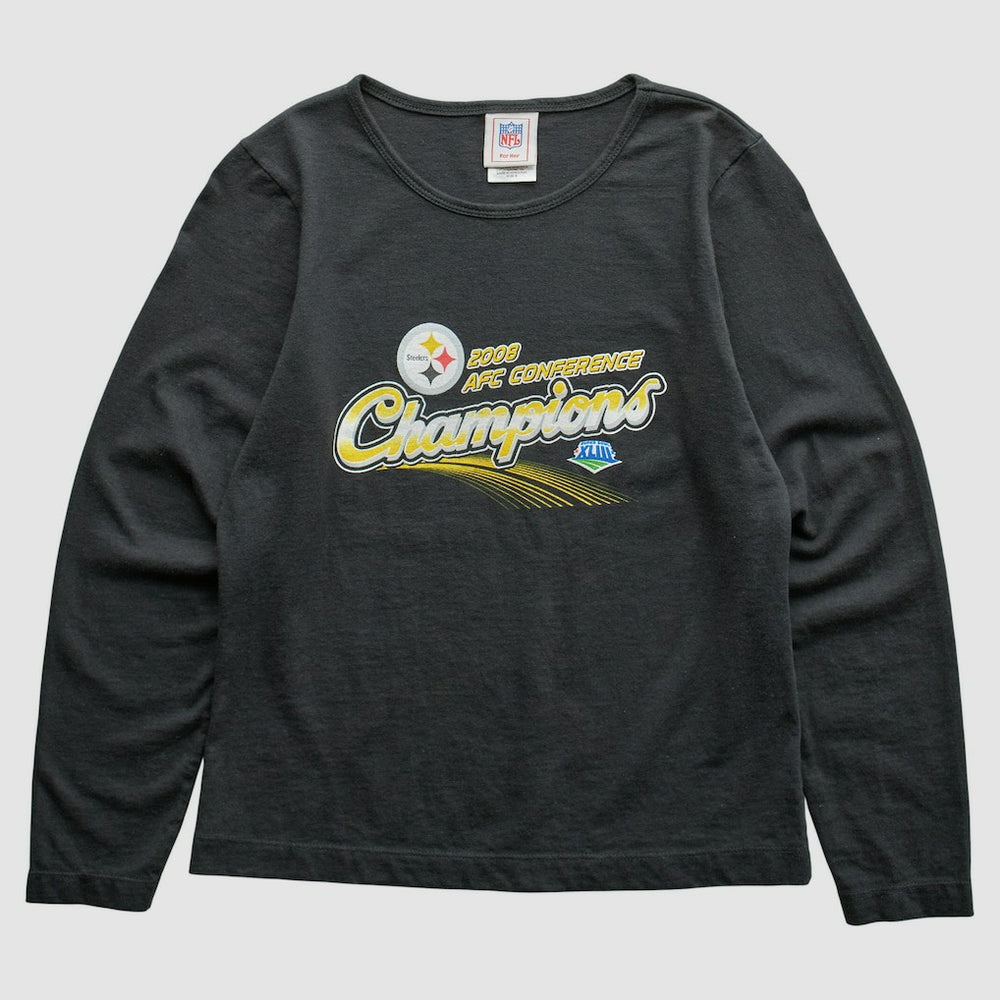 Pittsburgh Steelers NFL 2008 T-Shirt - Black Vintage for sale