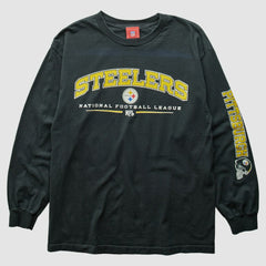 Pittsburgh Steelers NFL 2000s T-Shirt - Black Vintage discount