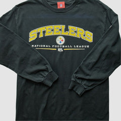 Pittsburgh Steelers NFL 2000s T-Shirt - Black Vintage discount