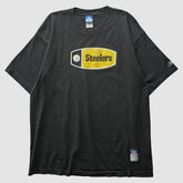 Pittsburgh Steelers Reebok 2000s T-Shirt - Black Vintage discount