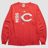 Cincinnati Reds Majestic 2000s T-Shirt Red Vintage