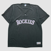 Colorado Rockies Russell 1996 T-Shirt Black Vintage