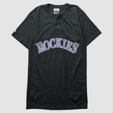 Colorado Rockies Majestic 2000s T-Shirt Black Vintage