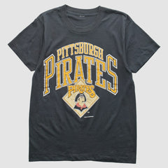 Pittsburgh Pirates Logo 7 1989 T-Shirt Black Vintage