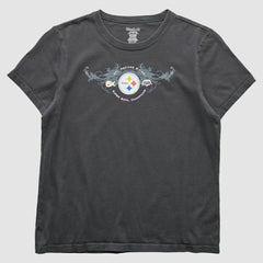 Pittsburgh Steelers Reebok 2009 T-Shirt - Gray Vintage for sale