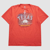 Texas Rangers Majestic 2011 T-Shirt Red Vintage