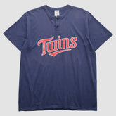 Minnesota Twins Majestic 2000s T-Shirt Navy Vintage