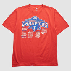 Texas Rangers 2011 T-Shirt Red Vintage