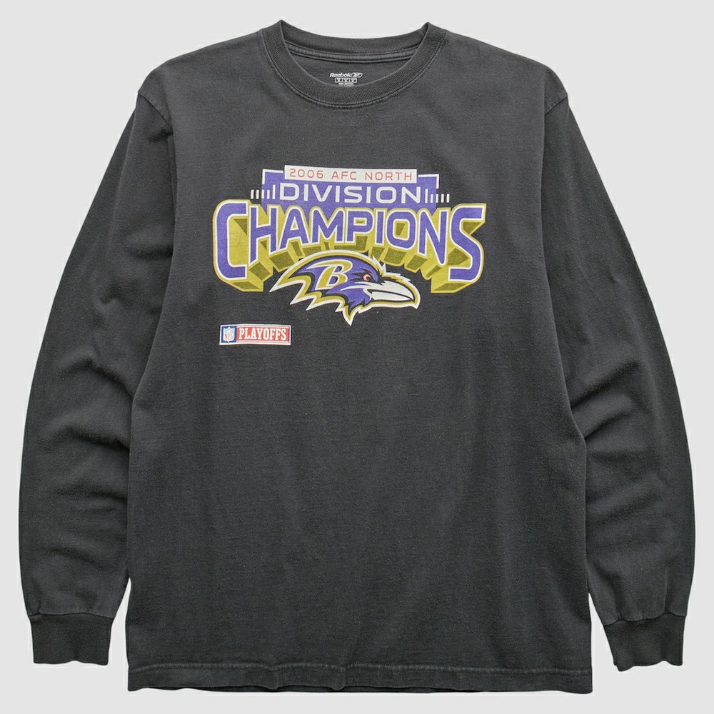 Baltimore Ravens Reebok 2006 T-Shirt - Black Vintage sale