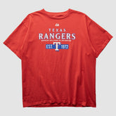 Texas Rangers Majestic 2000s T-Shirt Red Vintage