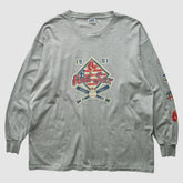 Boston Red Sox Lee Apparel 2004 Long Sleeve T-Shirt Gray Vintage