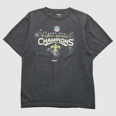 New Orleans Saints Reebok 2009 T-Shirt - Black Vintage sale