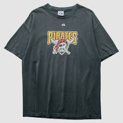 Pittsburgh Pirates Majestic 2010 T-Shirt Black Vintage
