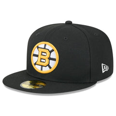 Boston Bruins New Era Core 59FIFTY Fitted Hat - Black Hats