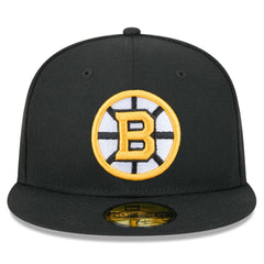 Boston Bruins New Era Core 59FIFTY Fitted Hat - Black Hats