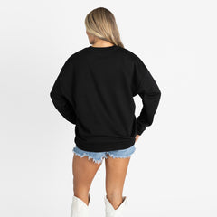 Green Bay Packers Gameday Couture Women's Oversized Level Up Black Label Premium Fleece Sweatshirt - Black outlet