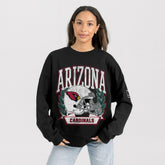 Arizona Cardinals Gameday Couture Women's Oversized Victory Lane Black Label Premium Fleece Sweatshirt - Black discount