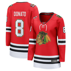 Ryan Donato Chicago Blackhawks Fanatics Women's Centennial Breakaway Player Jersey - Red Jerseys