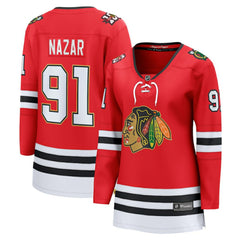 Frank Nazar Chicago Blackhawks Fanatics Women's Centennial Breakaway Player Jersey - Red Jerseys