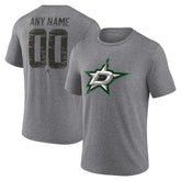 Dallas Stars Heritage Custom Tri-Blend T-Shirt - Gray T-shirts