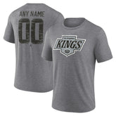 Los Angeles Kings Heritage Custom Tri-Blend T-Shirt - Gray T-shirts