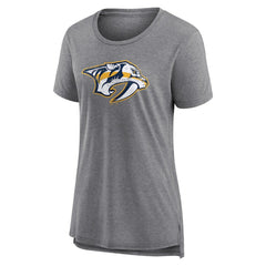 Nashville Predators Women's Heritage Custom Tri-Blend T-Shirt - Gray T-shirts