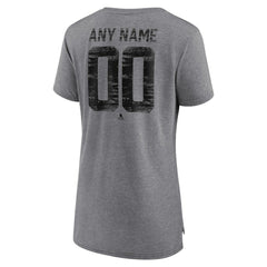 Ottawa Senators Women's Heritage Custom Tri-Blend T-Shirt - Gray T-shirts