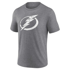 Tampa Bay Lightning Heritage Custom Tri-Blend T-Shirt - Gray T-shirts