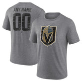 Vegas Golden Knights Heritage Custom Tri-Blend T-Shirt - Gray T-shirts