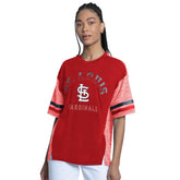 St. Louis Cardinals G-III 4Her by Carl Banks Women's Off-Season Oversized Top Red
