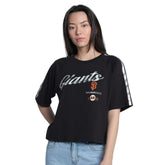San Francisco Giants G-III 4Her by Carl Banks Women's Classic Play Cropped T-Shirt Black