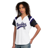 Colorado Rockies Starter Women's Game On Notch Neck T-Shirt White