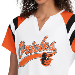 Baltimore Orioles Starter Women's Game On Notch Neck T-Shirt White