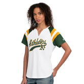 Athletics Starter Women's Game On Notch Neck T-Shirt White