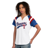 Texas Rangers Starter Women's Game On Notch Neck T-Shirt White