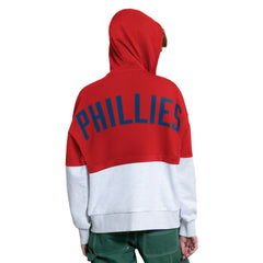 Philadelphia Phillies Starter Women's Wishbone Full-Zip Hoodie Red/Heather Gray